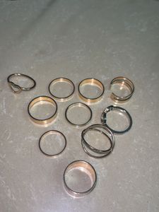 Women 10 Aesthetic Rings Combo