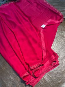 CherryRed Embellished Saree