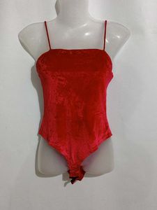 RED VELVET BODYSUIT