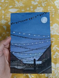 Lights Theme Hand painted Postcards