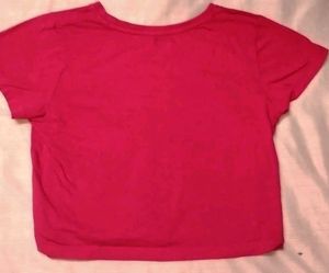 PINK CROP TOP