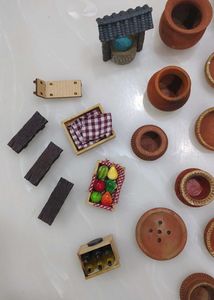 Miniature Clay Kitchen Set