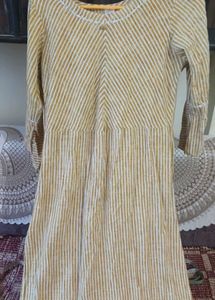 Striped Midi Dress with Bell Sleeves