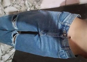 Ripped Wide Leg Jeans