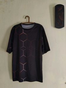Geometric Hexagon Pattern T-Shirt