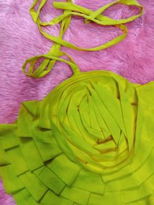 Yellow Rose Halter Top