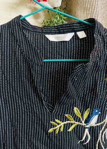 Max Bird Embroidered Blouse