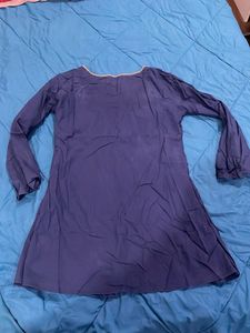 Elegant Navy Blue Kurti