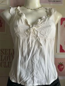 White Bones Corset Top