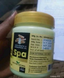 Dravida Organics Hair Smooth Spa