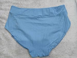 Blue Ribbed🇦🇺 High-Waisted Panties