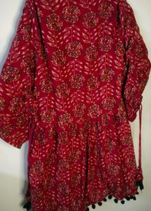 Floral Print Tunic Top