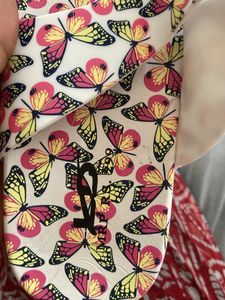 Butterfly Print Flip-Flops