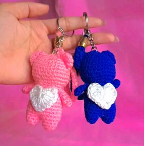 Crochet Couple Keychains 💗💙