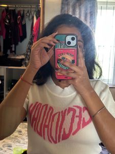 white y2k crop top