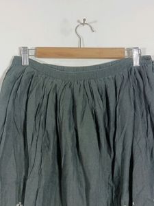 Black Printed Casual Skirt (Women)