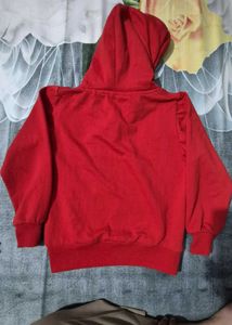 Red Graphic Printnd Hoodie With 2 jackets
