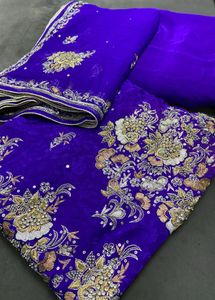 Dabka,zari,sequence Work Suit
