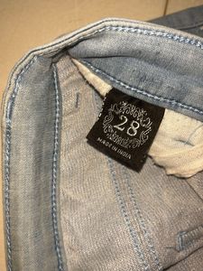 Light Blue Mid Waist Skinny Jeans