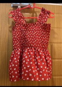 Red Floral Top