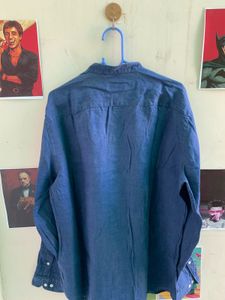 Lacoste Blue Band Collar Shirt