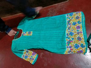 cottol Long Sleeve Kurti