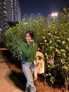 Green Cardigan Sweater