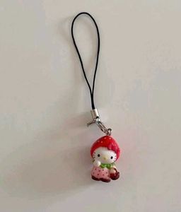 Hello Kitty Strawberry Phone Charm