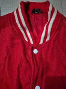 Red &amp; White Varsity Jacket