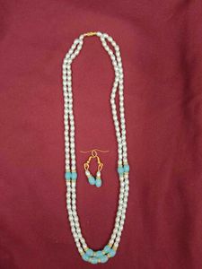 Elegant Pearl Necklace Set