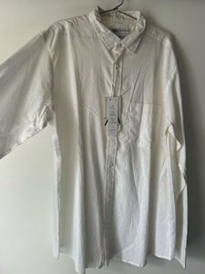 Zara White Relaxed Fit Shirt
