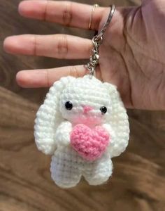 Handmade Crochet Rabbit Keychain🐇🎀