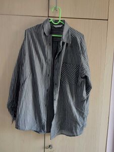 Striped Oversized Button-Down SHIRT ✨✨