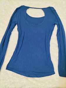 Blue Long Sleeve Top