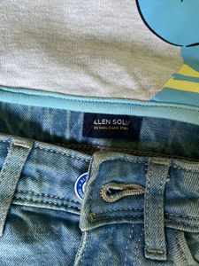 Brand New Allen Solly Denim N Friends Tee