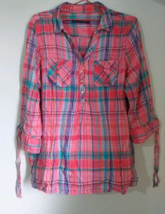 Pink Checked Shirt