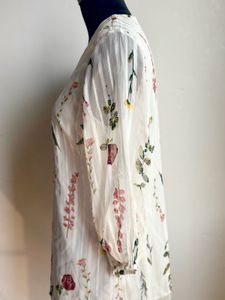 Organza Floral Print Top