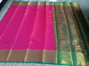 New Pink N Green Vairaoosi Saree