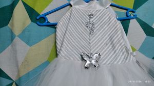 New Angel White Frock  Partywear For 499/-