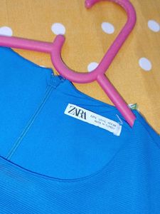 Zara Blue Sleeveless Top