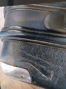 Black suitcase for tourism