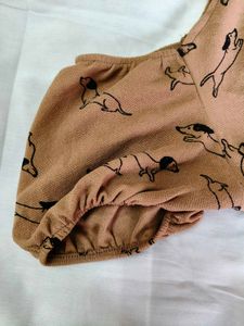 Cute Dog Print Dress