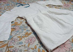 White Bell Sleeve Top
