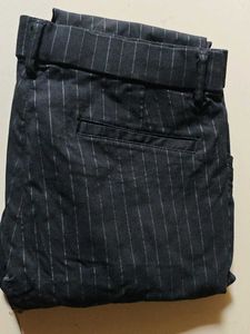 Striped Black Pants