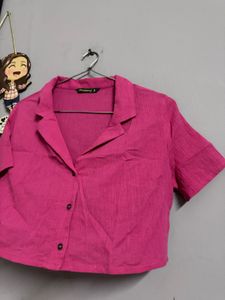 Dressberry Pink Crop Top - Size S