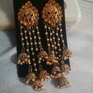 Luxor Gold Plated Jhumki Earrings