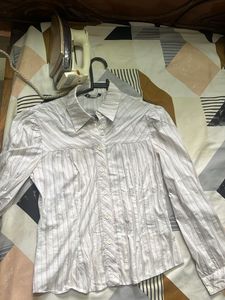 Striped Button-Down Shirt