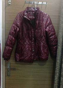 Burgundy Padded Korean Imported Jacket