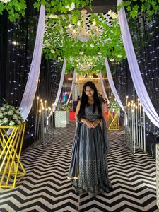 Gray Embellished Lehenga