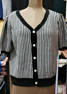 gingham pintrest cardigan